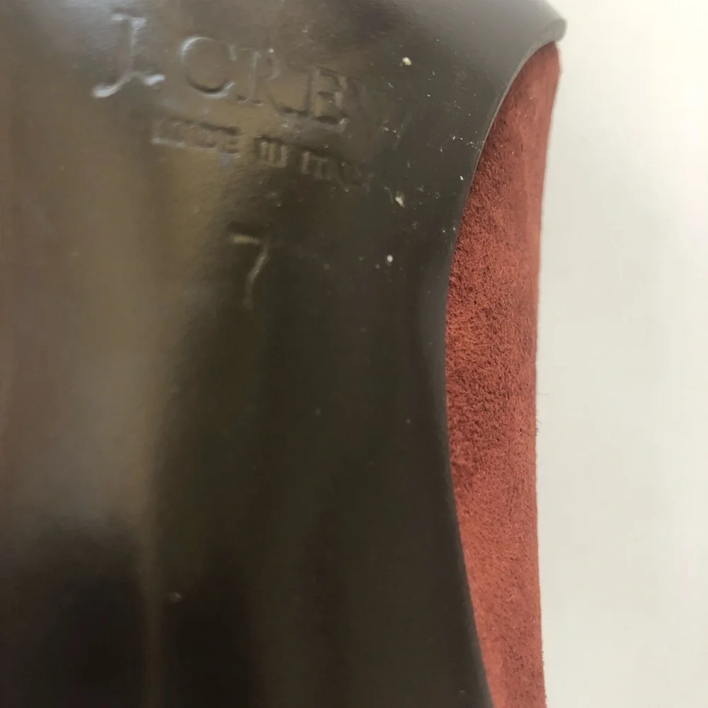 J Crew Suede Chestnut Heels - Picture 6 of 8